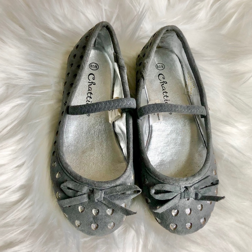 NWT Silver Hearts shoes Size 7/8 and Size 9/10